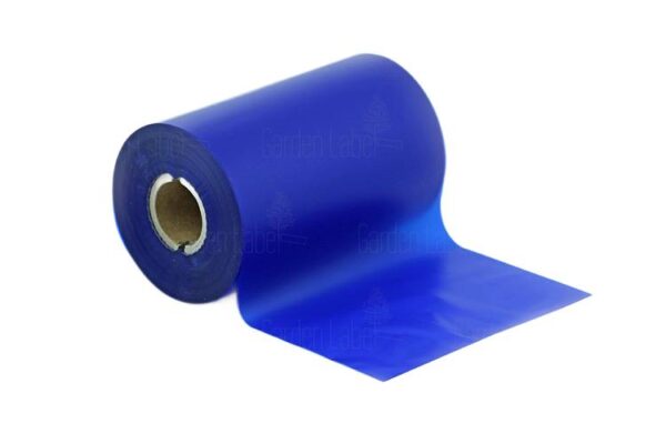 Taśma - Kalka termotransferowa TTR wosk-żywica (WAX-RESIN) 110 mm x 150 m NIEBIESKA