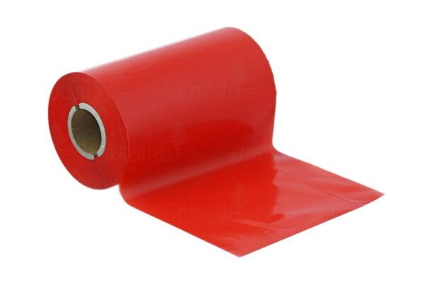 Taśma - Kalka termotransferowa TTR wosk-żywica (WAX-RESIN) 110 mm x 150 m CZERWONA