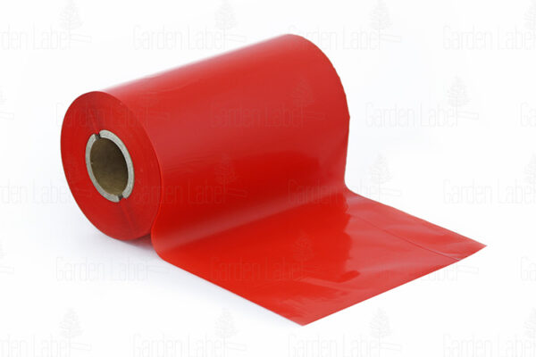 Taśma - Kalka termotransferowa TTR wosk-żywica (WAX-RESIN) 110 mm x 150 m CZERWONA - obrazek 2