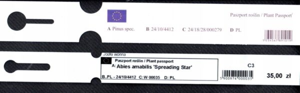 Etykiety ogrodnicze sadownicze pętlowe BIAŁE 250x25mm (25x250) BDUŻE 500szt - obrazek 14