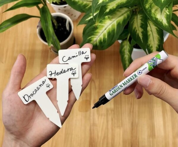 12 x Marker ogrodniczy (mazak, pisak) permanentny, odporny Garden Marker, czarny - obrazek 4