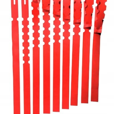Etykiety ogrodnicze do pisania pętlowe CZERWONE BDUŻE 400x20mm 100 sztuk (20x400)