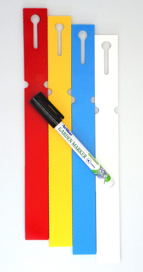 MARKER + Etykiety 4 KOLORY pętlowe do opisu roślin 250x25mm (25x250) 400szt - obrazek 13