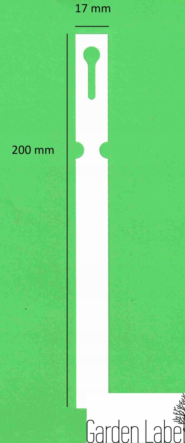 Etykiety ogrodnicze pętlowe do pisania NIEBIESKIE 200mm x 17mm (17x200) 100 - obrazek 4