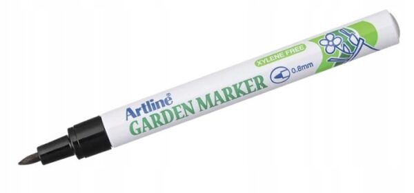12 x Marker ogrodniczy (mazak, pisak) permanentny, odporny Garden Marker, czarny - obrazek 2
