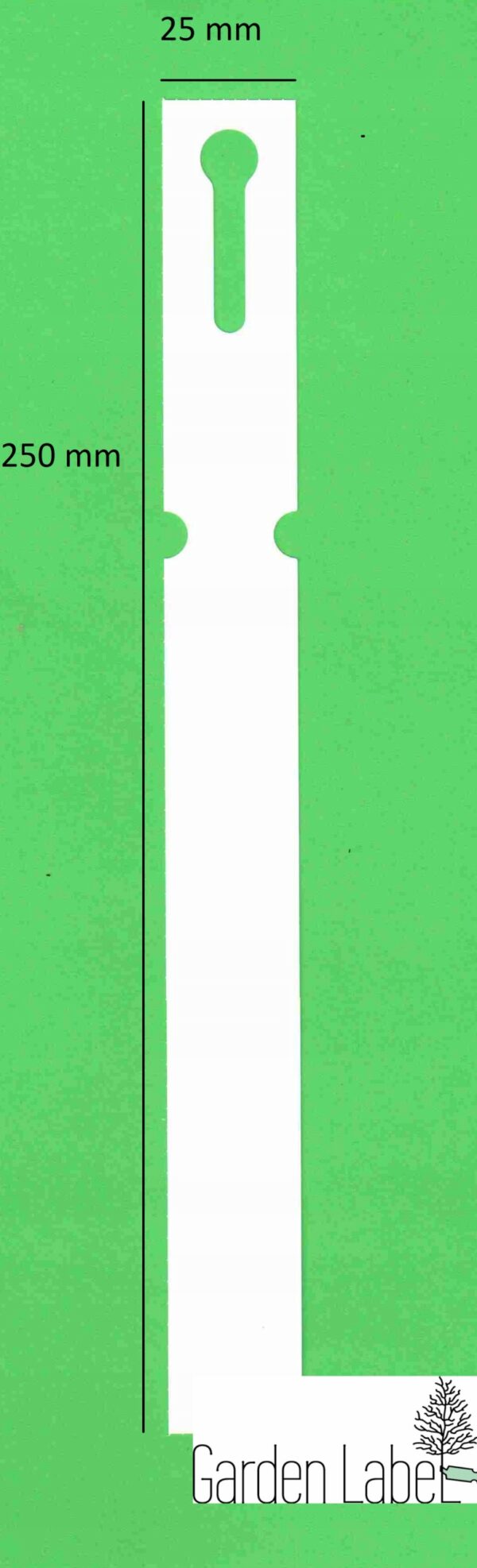 Etykiety ogrodnicze /sadownicze pętlowe BIAŁE BDUŻE 250x25mm (25x250)1000sztuk - obrazek 3