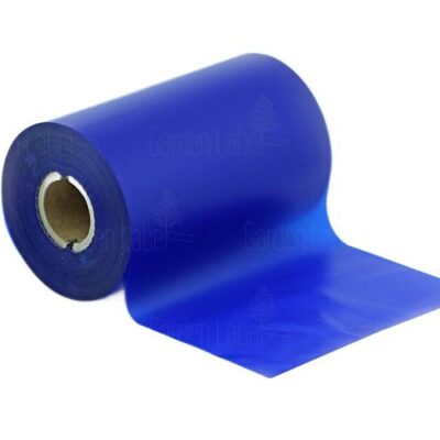 Taśma - Kalka termotransferowa TTR wosk-żywica (WAX-RESIN) 110 mm x 300 m NIEBIESKA