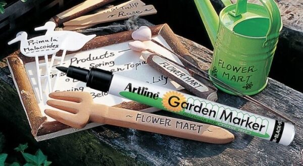 12 x Marker ogrodniczy (mazak, pisak) permanentny, odporny Garden Marker, czarny - obrazek 3