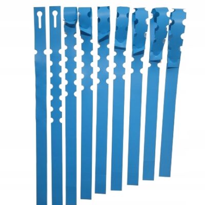 Etykiety ogrodnicze do pisania pętlowe NIEBIESKIE BDUŻE 400x20mm 100 SZTUK