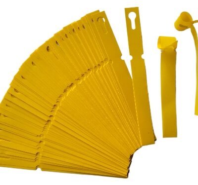 Etykiety ogrodnicze pętlowe do pisania ŻÓŁTE 200mm x 17mm (17x200) 100sztuk