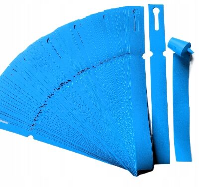 Etykiety ogrodnicze pętlowe do pisania NIEBIESKIE 250mm x 25mm (25x250) 100