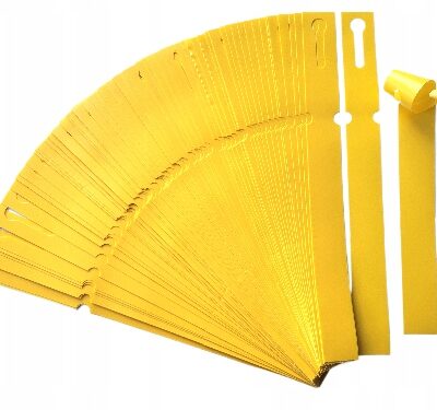 Etykiety ogrodnicze pętlowe do pisania ŻÓŁTE 250mm x 25mm (25x250) 100sztuk