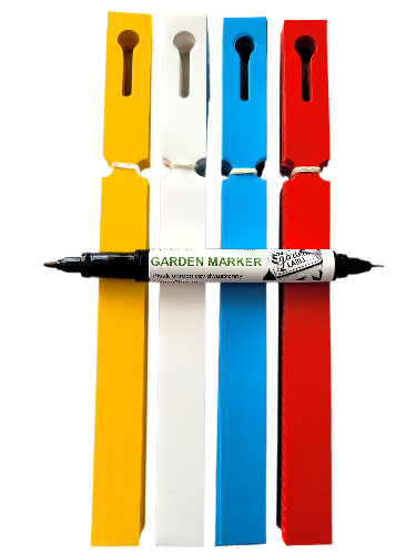 MARKER + 4 KOLORY Etykiety ogrodnicze pętlowe do pisania 250x17mm 400 sztuk (17x250)