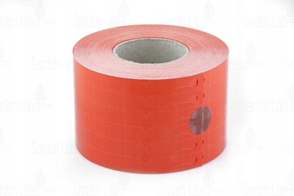 Etykiety Ogrodnicze Pętelkowe, Wiązane DUŻE 250x25mm  (25x250) 500szt. Czerwone - obrazek 3