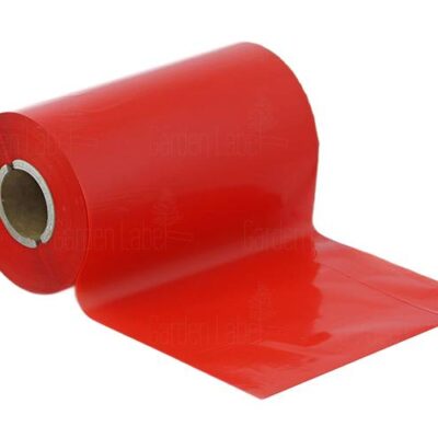 Taśma - Kalka termotransferowa TTR wosk-żywica (WAX-RESIN) 110 mm x 300 m CZERWONA