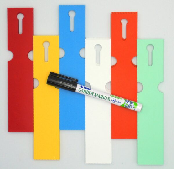 MARKER+Etykiety 6 KOLORÓW pętlowe do opisu roślin 163x33mm (33x163) 600szt - obrazek 13