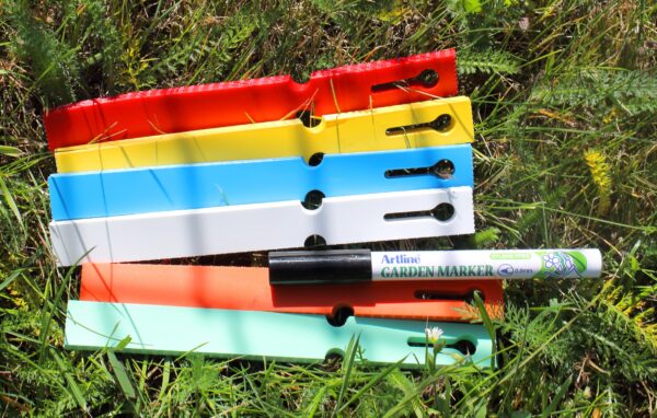 MARKER+Etykiety 6 KOLORÓW pętlowe do opisu roślin 163x33mm (33x163) 600szt - obrazek 15