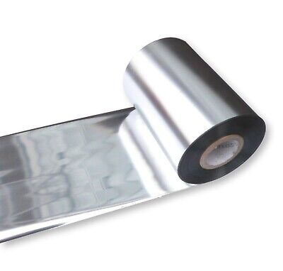Taśma Kalka termotransferowa TTR wosk-żywica (WAX-RESIN) 110mmx150m SILVER - SREBRNA