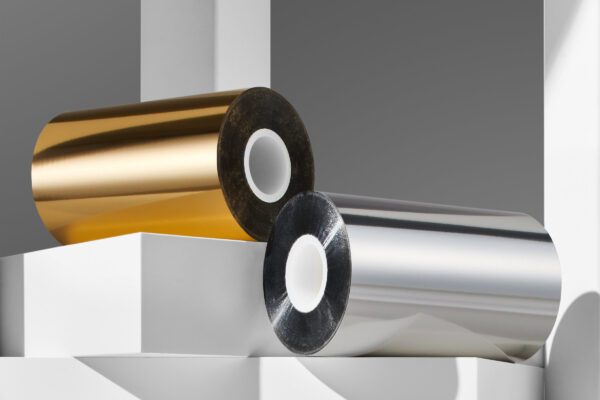 Taśma - Kalka termotransferowa TTR wosk-żywica (WAX-RESIN) 110mmx150m GOLD - ZŁOTA - obrazek 5