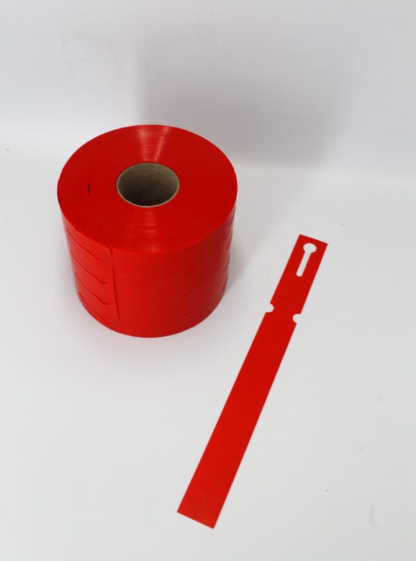 Etykiety ogrodnicze wiązane DUŻE 250x25mm  (25x250) 1000szt CZERWONE - obrazek 14