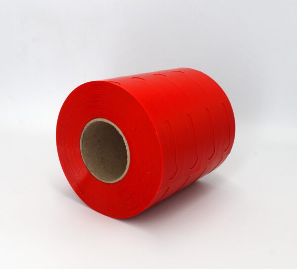 Etykiety Ogrodnicze Pętelkowe, Wiązane DUŻE 250x25mm  (25x250) 500szt. Czerwone - obrazek 2