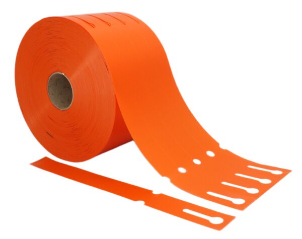 Etykiety Ogrodnicze Pętelkowe Wiązane 250mm x 25mm 25x250 Pomarańczowe 2000szt