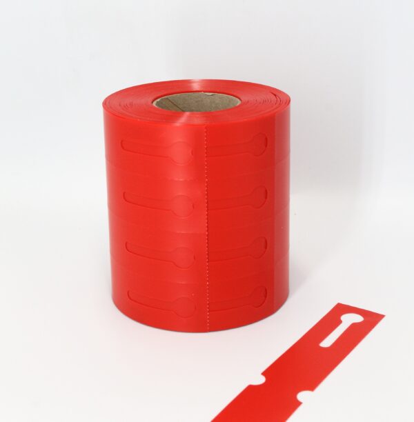 Etykiety Ogrodnicze Pętelkowe, Wiązane DUŻE 250x25mm  (25x250) 500szt. Czerwone - obrazek 8