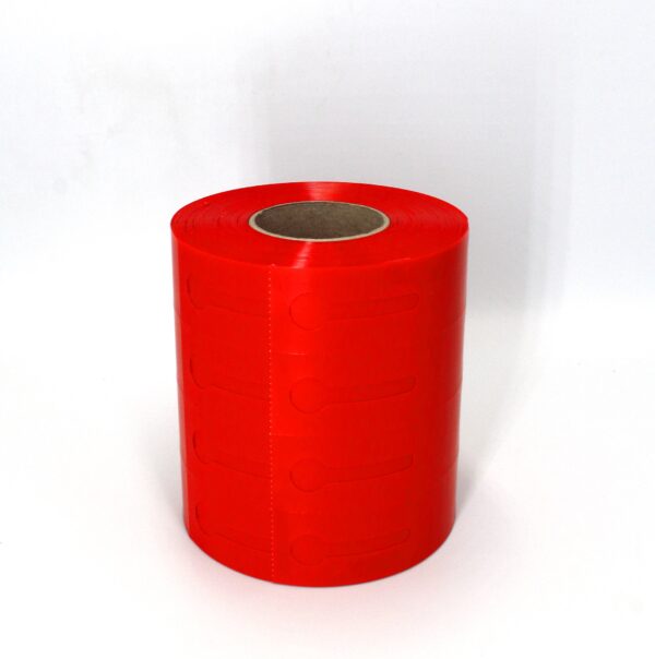 Etykiety Ogrodnicze Pętelkowe, Wiązane DUŻE 250x25mm  (25x250) 500szt. Czerwone - obrazek 5