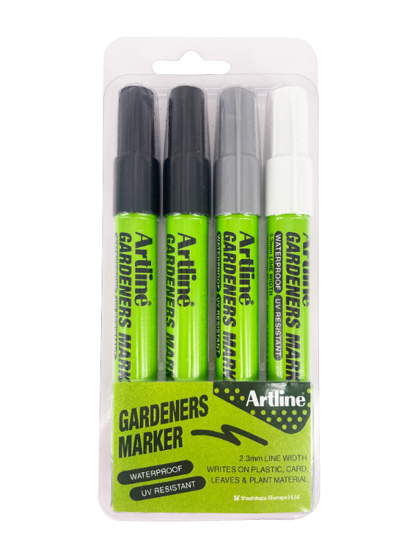 4x Marker ogrodniczy, CZARNY, BIAŁY, SREBRNY, (mazak, pisak) Home & Garden, odporny, - obrazek 2