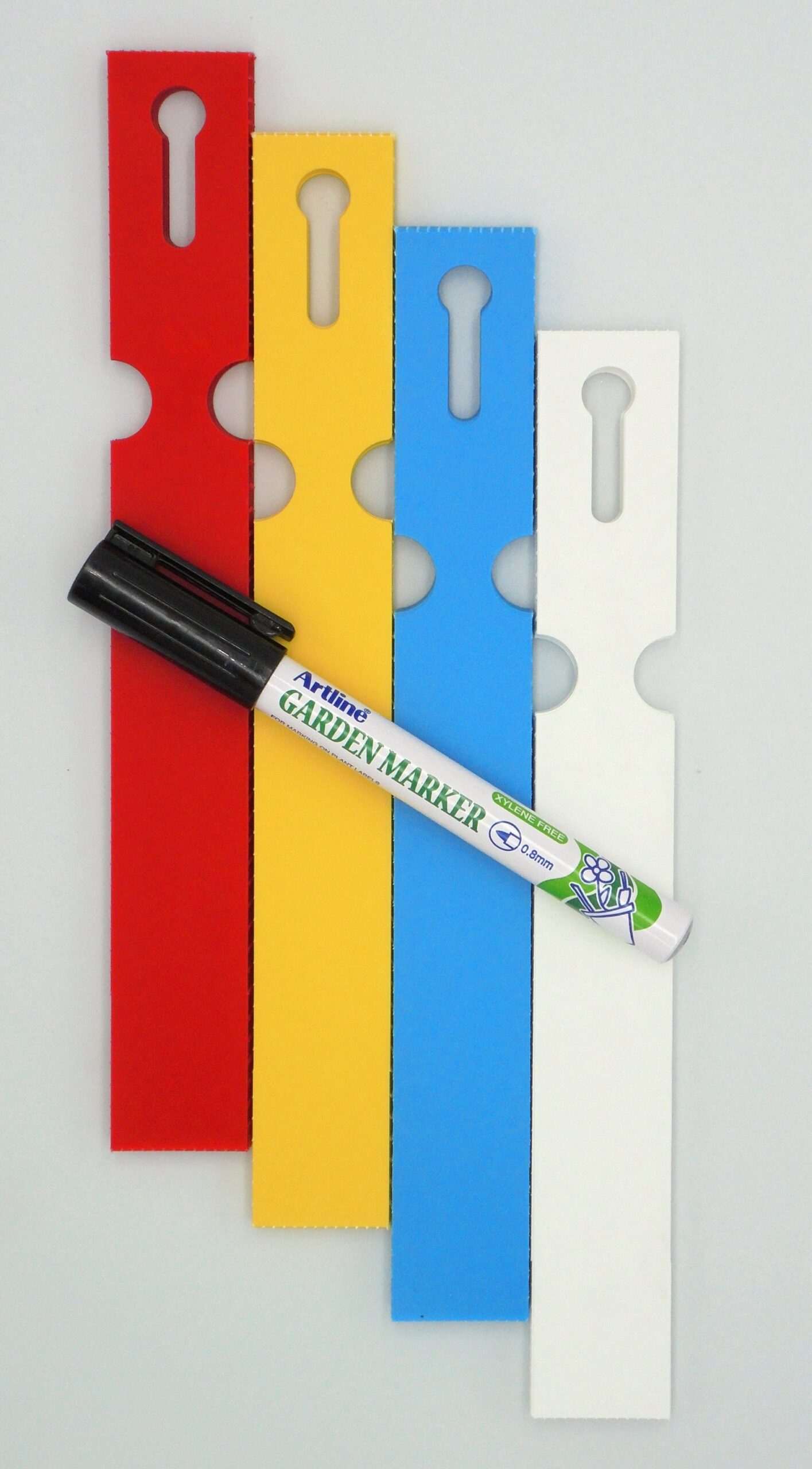 MARKER + Etykiety 4 KOLORY pętlowe do opisu roślin 200x25mm(25x200) 400szt - obrazek 13