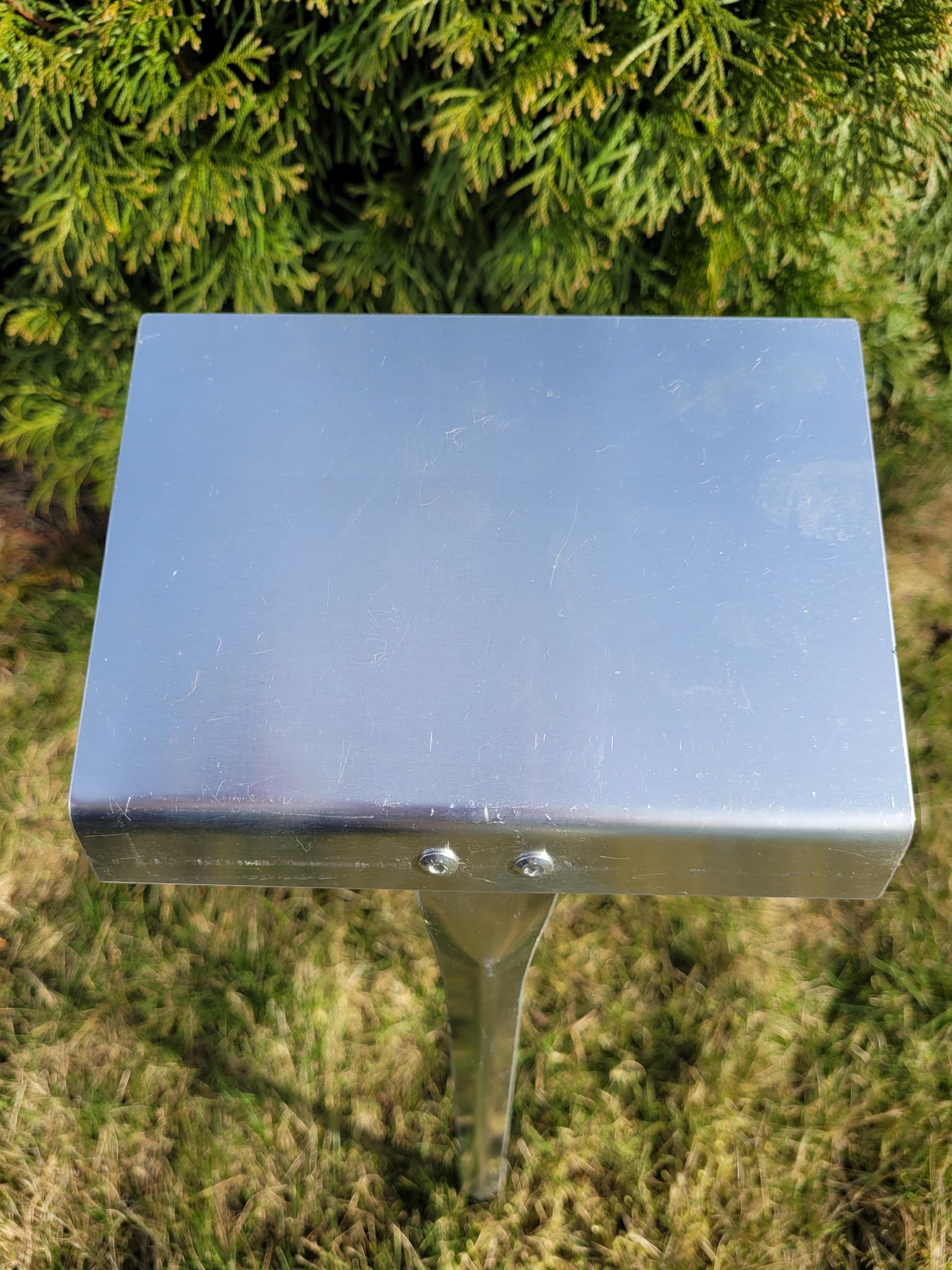 Tabliczka ogrodowa wtykana, 105x80x370 mm, DUŻA, Aluminium zestaw 10 sztuk