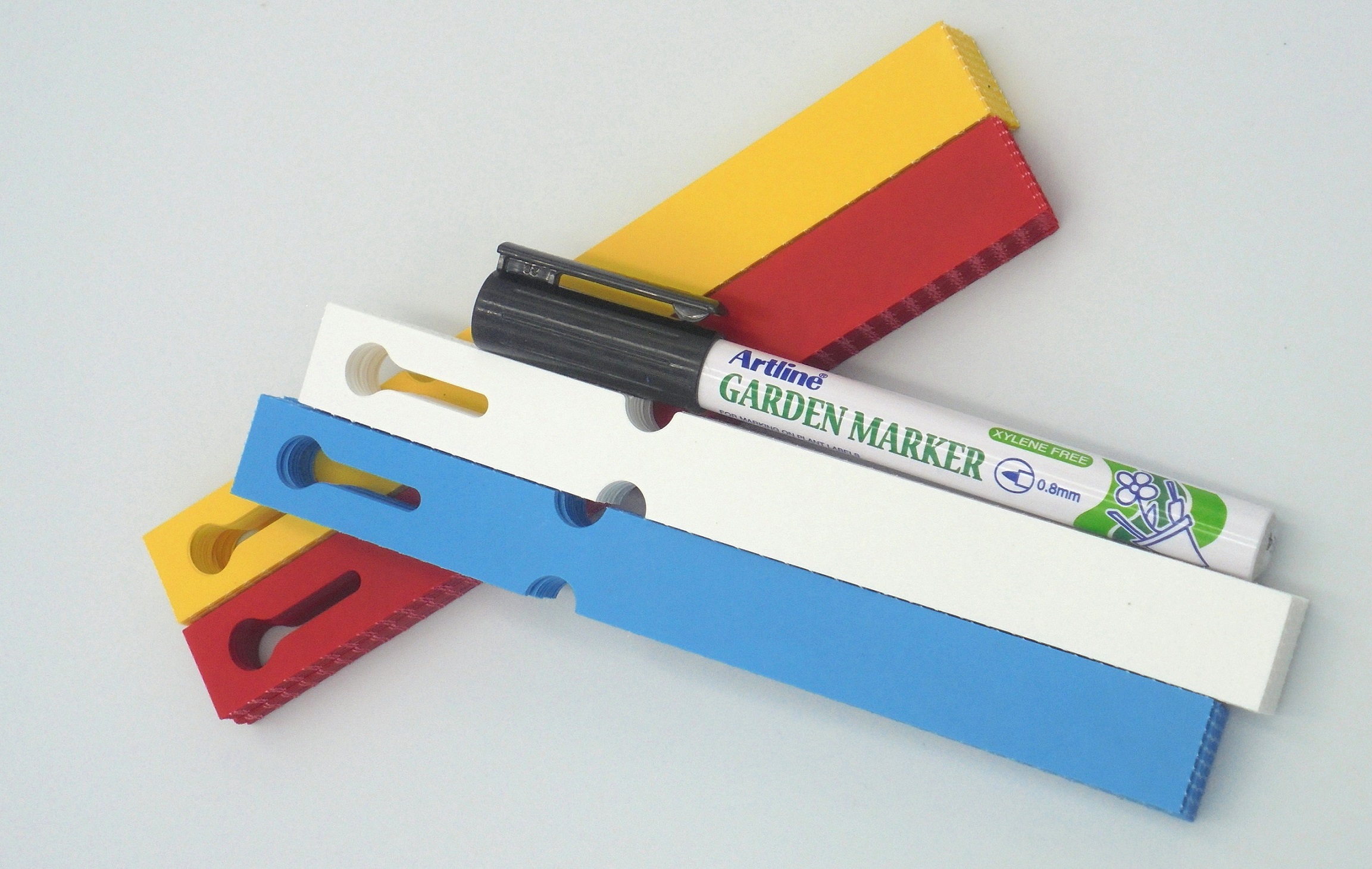 MARKER + Etykiety 4 KOLORY pętlowe do opisu roślin 160x17mm(17x160) 400szt - obrazek 2