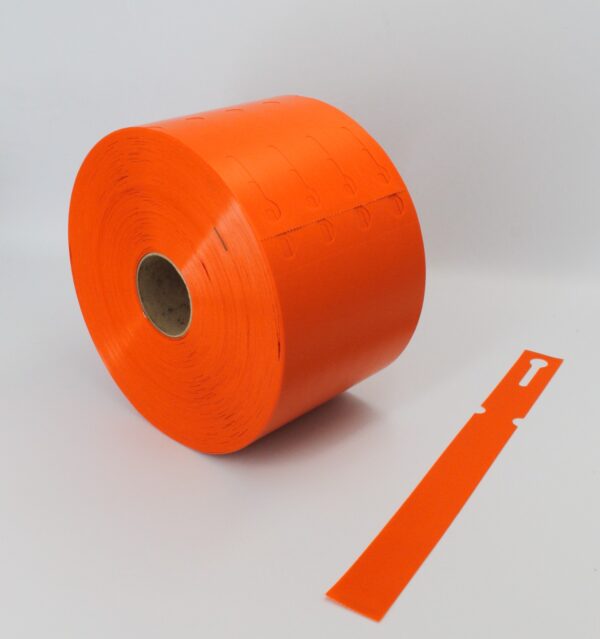 Etykiety ogrodnicze/sadownicze pętlowe POMARAŃCZOWE 250x25mm(25x250) 5000szt - obrazek 3