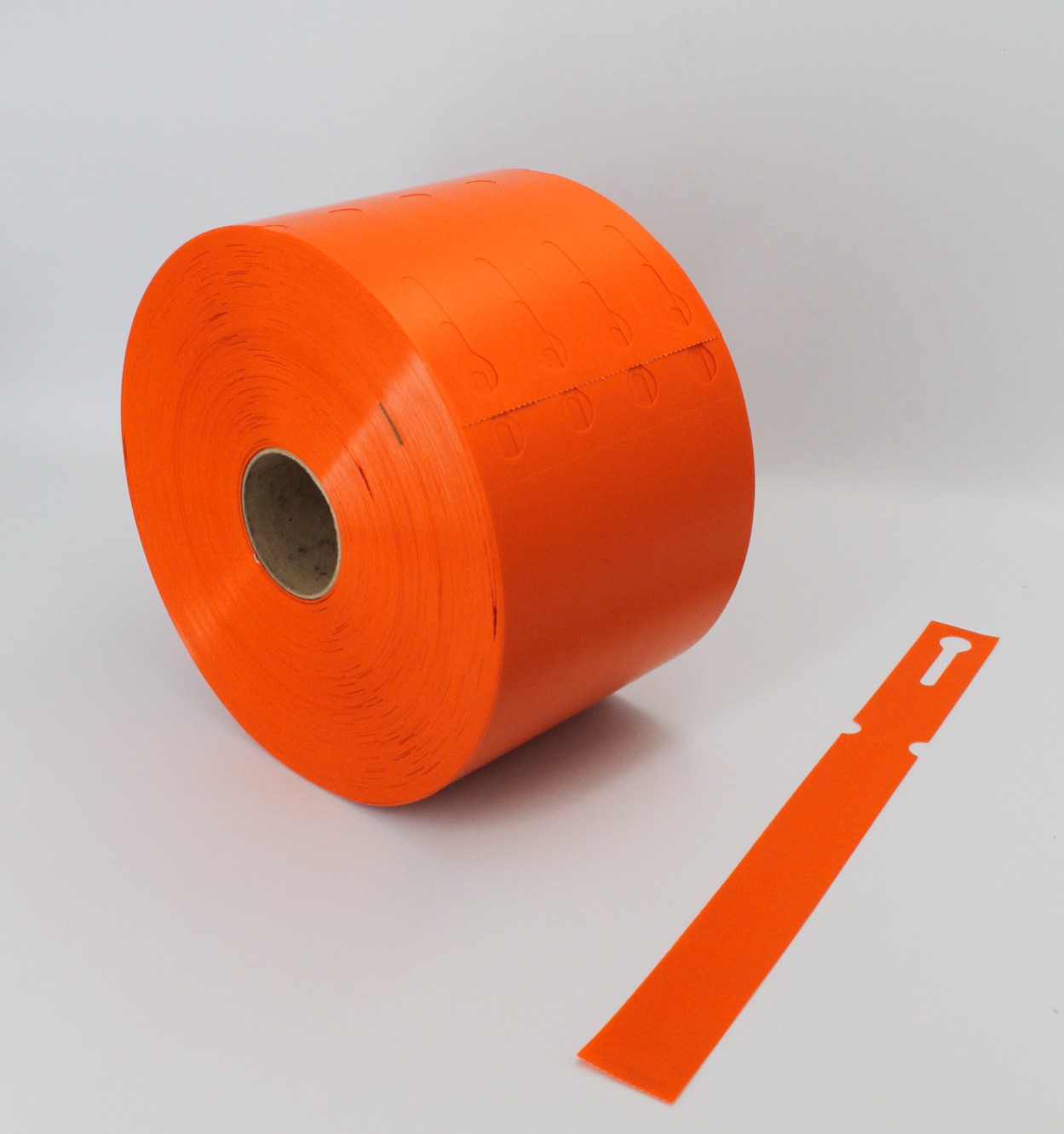 Etykiety ogrodnicze/sadownicze pętlowe POMARAŃCZOWE 250x25mm(25x250) 5000szt - obrazek 3