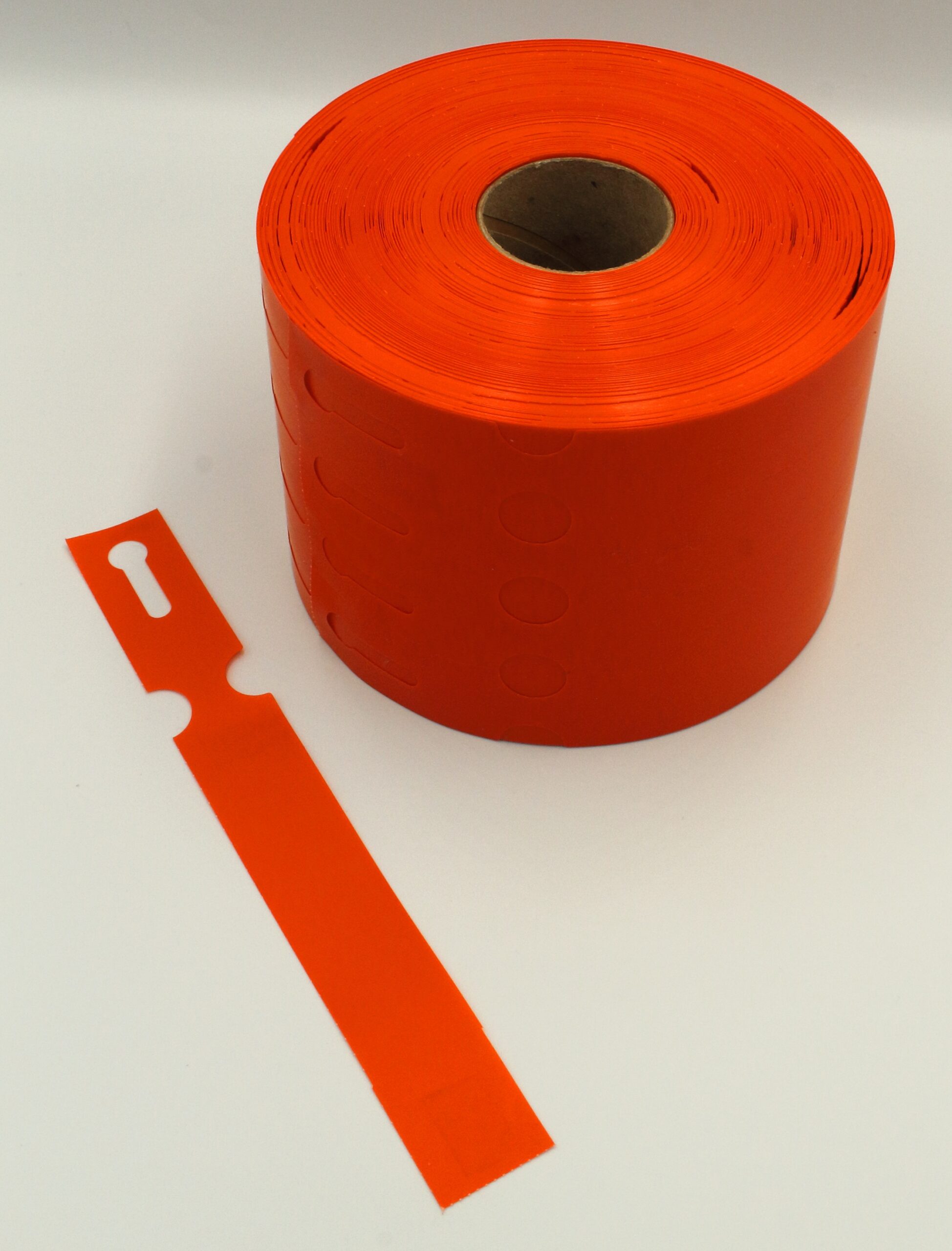 Etykiety ogrodnicze/sadownicze pętlowe POMARAŃCZOWE 200x25mm(25x200) 2000szt - obrazek 2
