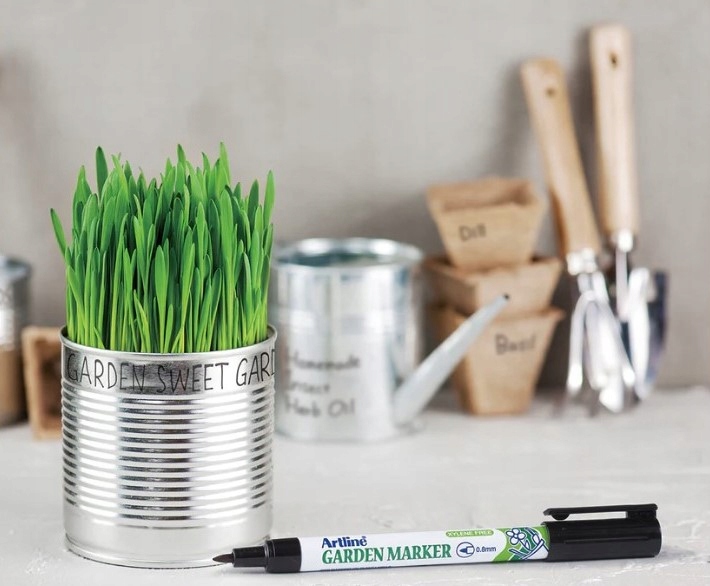 Marker ogrodniczy (mazak, pisak) permanentny, odporny Garden Marker, czarny - obrazek 5