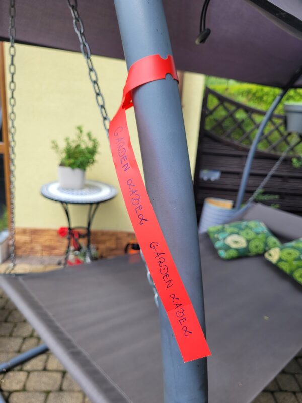 Etykiety pętlowe do opisu roślin CZERWONE DUŻE 400x20mm(20x400) 100szt - obrazek 2