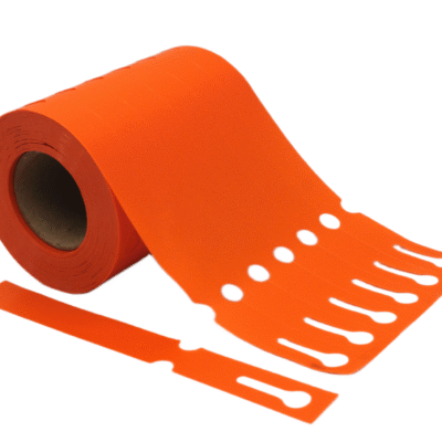 Etykiety ogrodnicze/sadownicze pętlowe POMARAŃCZOWE 200x17mm(17x200) 500szt