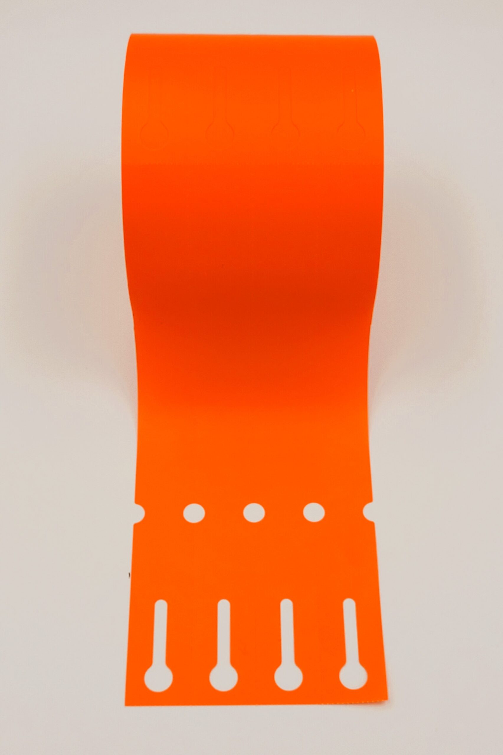 Etykiety ogrodnicze/sadownicze pętlowe Pomarańczowe 250x17mm(17x250) 100szt - obrazek 3