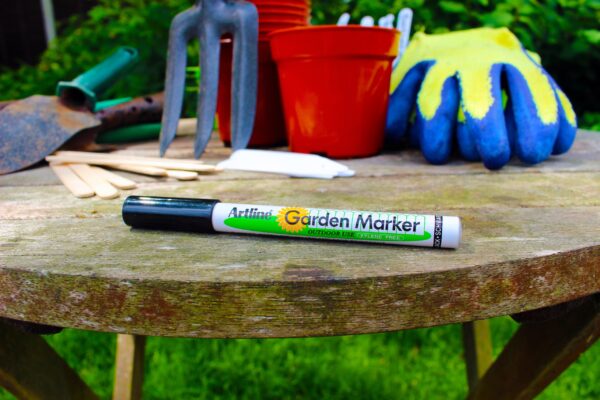 12 x Marker ogrodniczy (mazak, pisak) permanentny, odporny Garden Marker, czarny - obrazek 6