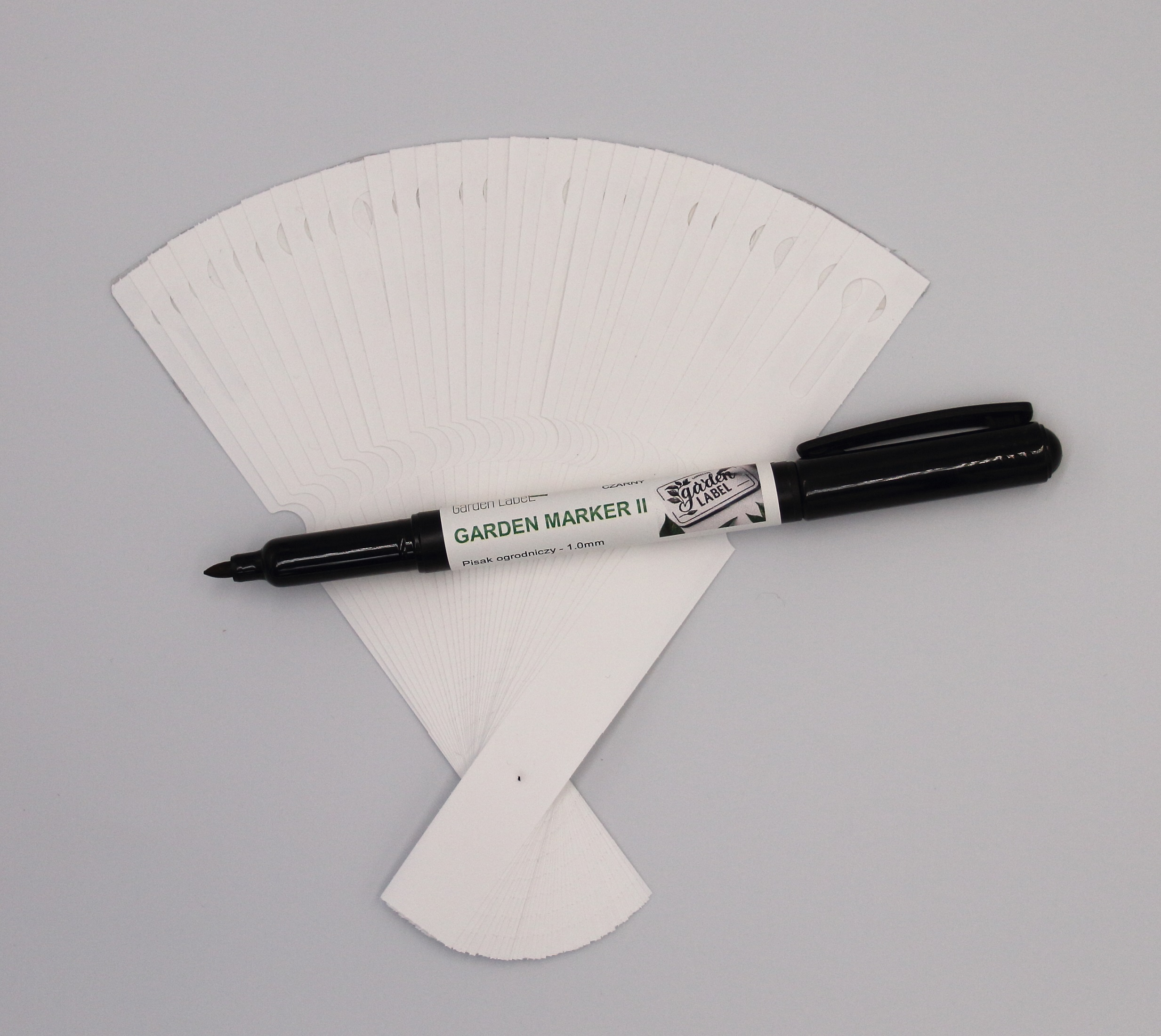 MARKER II +Etykiety pętlowe do opisu roślin BIAŁE 160x17mm(17x160) 100szt - obrazek 13
