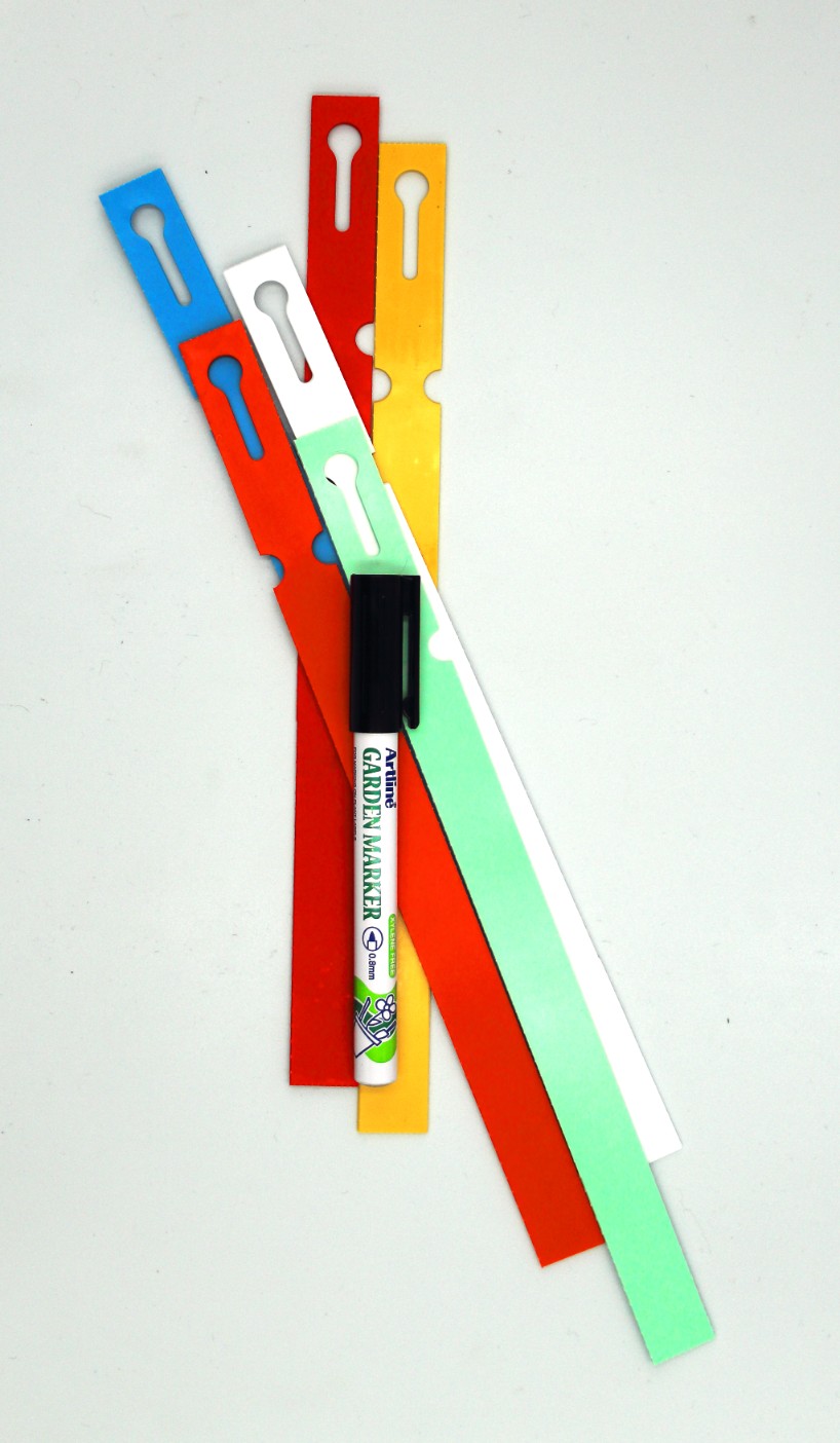MARKER + Etykiety 6 KOL. pętlowe do opisu roślin 250x17mm(17x250) 600szt - obrazek 2