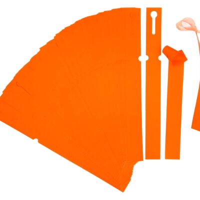 Etykiety ogrodnicze/sadownicze pętlowe POMARAŃCZOWE 250x25mm(25x250) 100szt