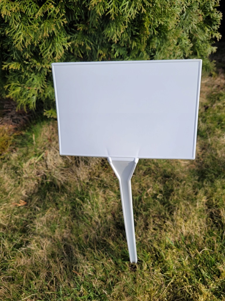 Tabliczka ogrodowa wtykana, 100x80x340 mm, Plastikowa zestaw 10 sztuk - obrazek 4