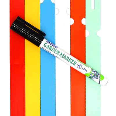 MARKER + Etykiety 6 KOL. pętlowe do opisu roślin 250x17mm(17x250) 600szt