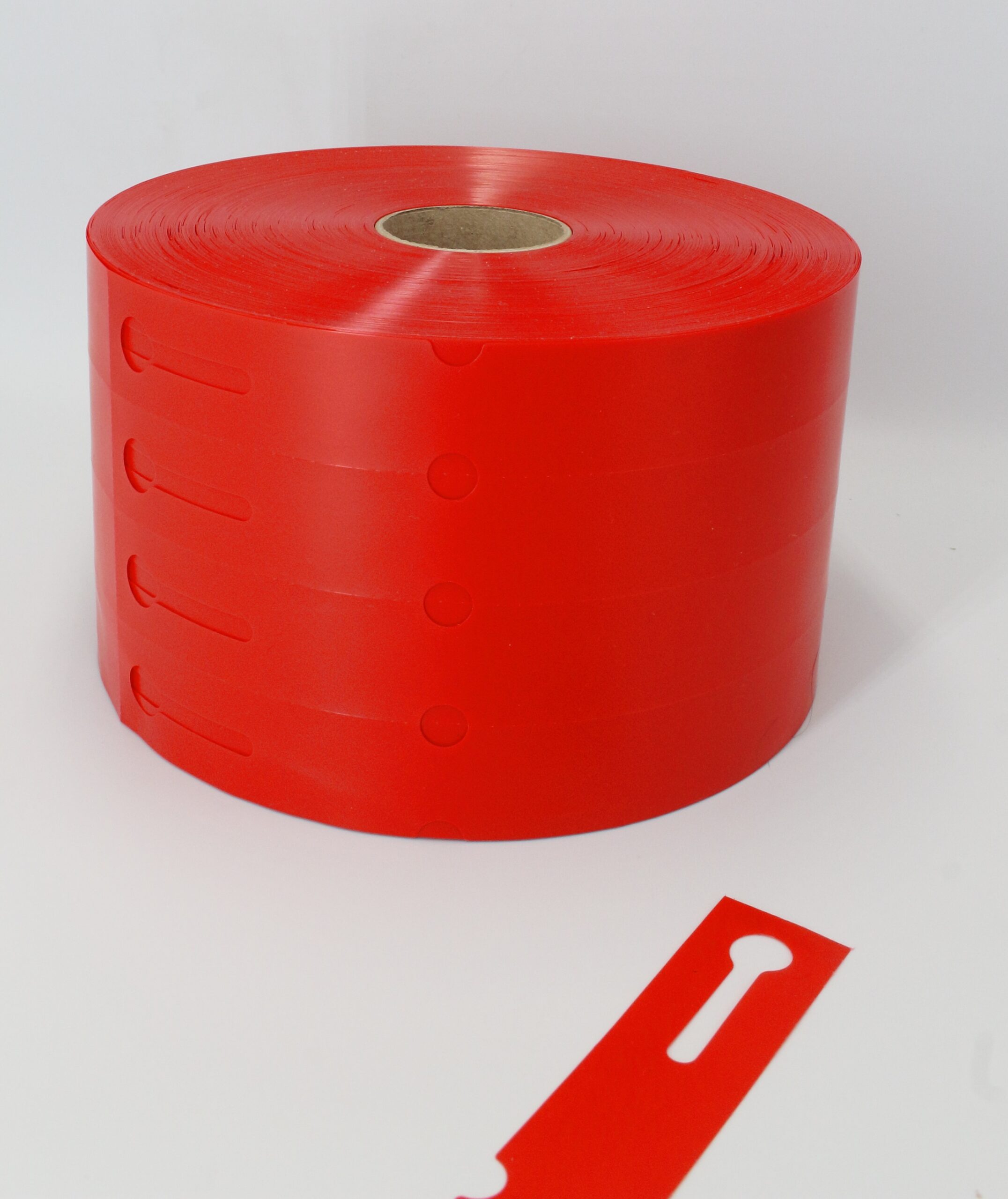 Etykiety ogrodnicze/sadownicze pętlowe CZERWONE 250x25mm(25x250) 3750szt - obrazek 5