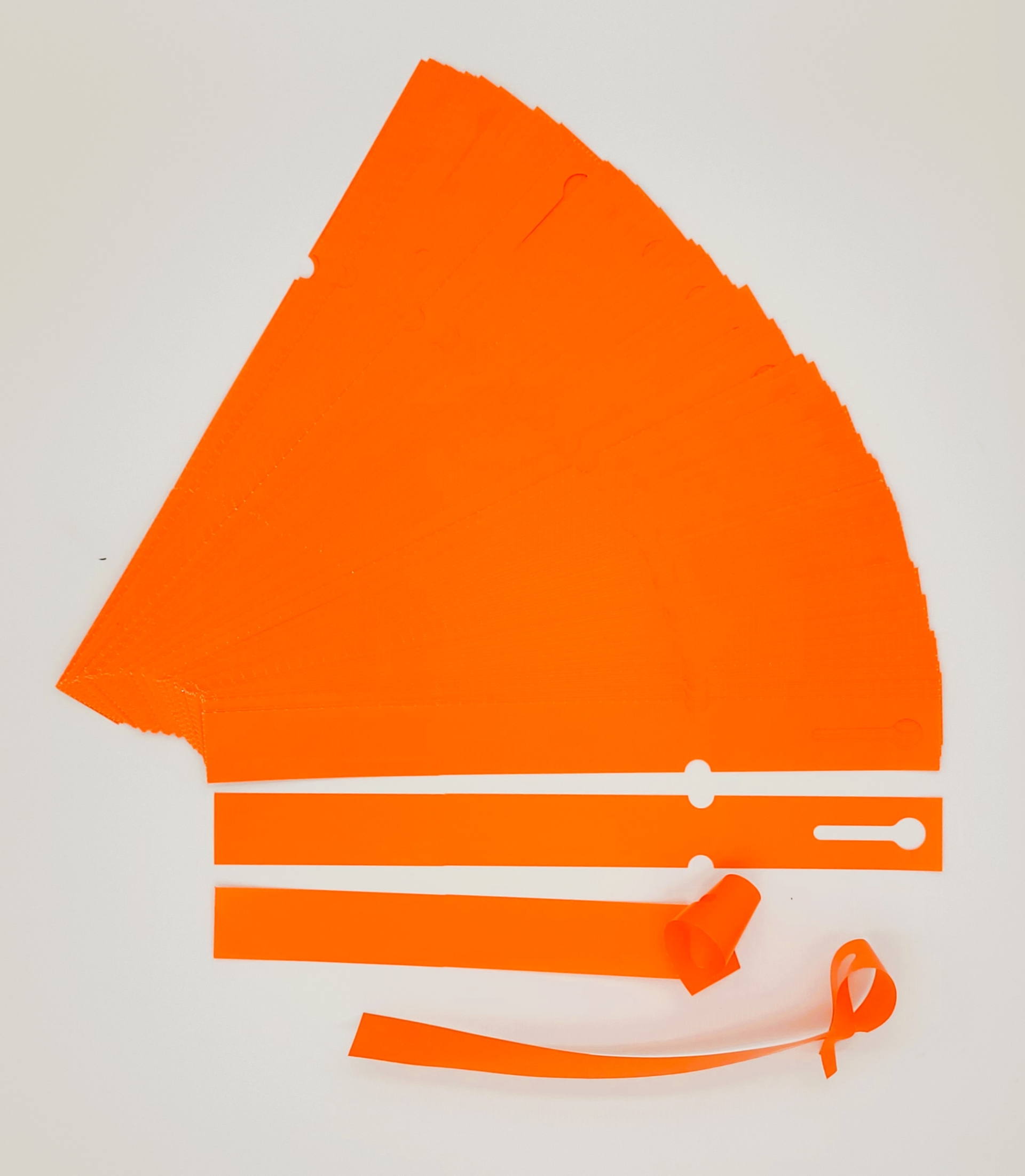 Etykiety ogrodnicze/sadownicze pętlowe POMARAŃCZOWE 200x17mm(17x200) 100szt - obrazek 5