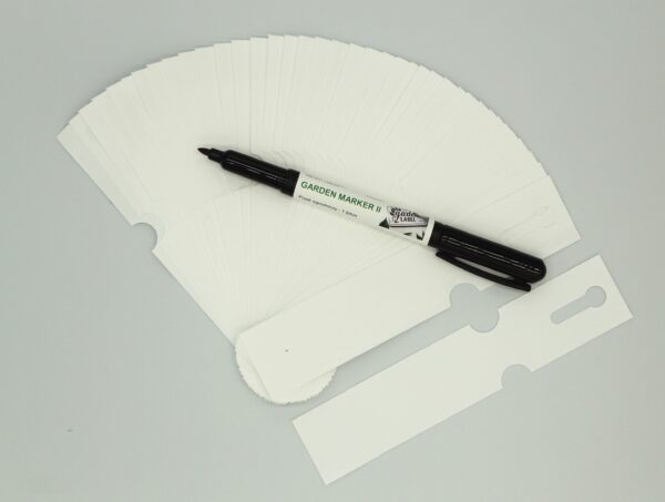 MARKER II+Etykiety pętlowe do opisu roślin BIAŁE 163x33mm (33x163) 100 szt - obrazek 6