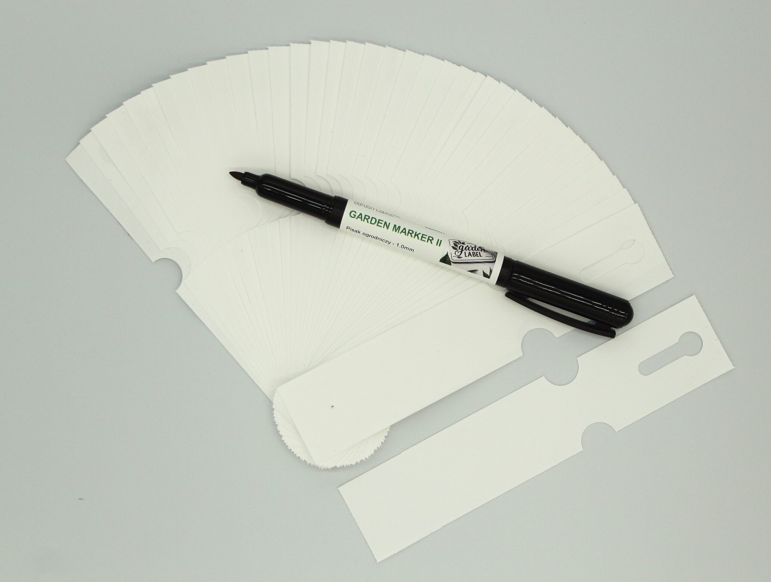 MARKER II+Etykiety pętlowe do opisu roślin BIAŁE 163x33mm (33x163) 100 szt - obrazek 6