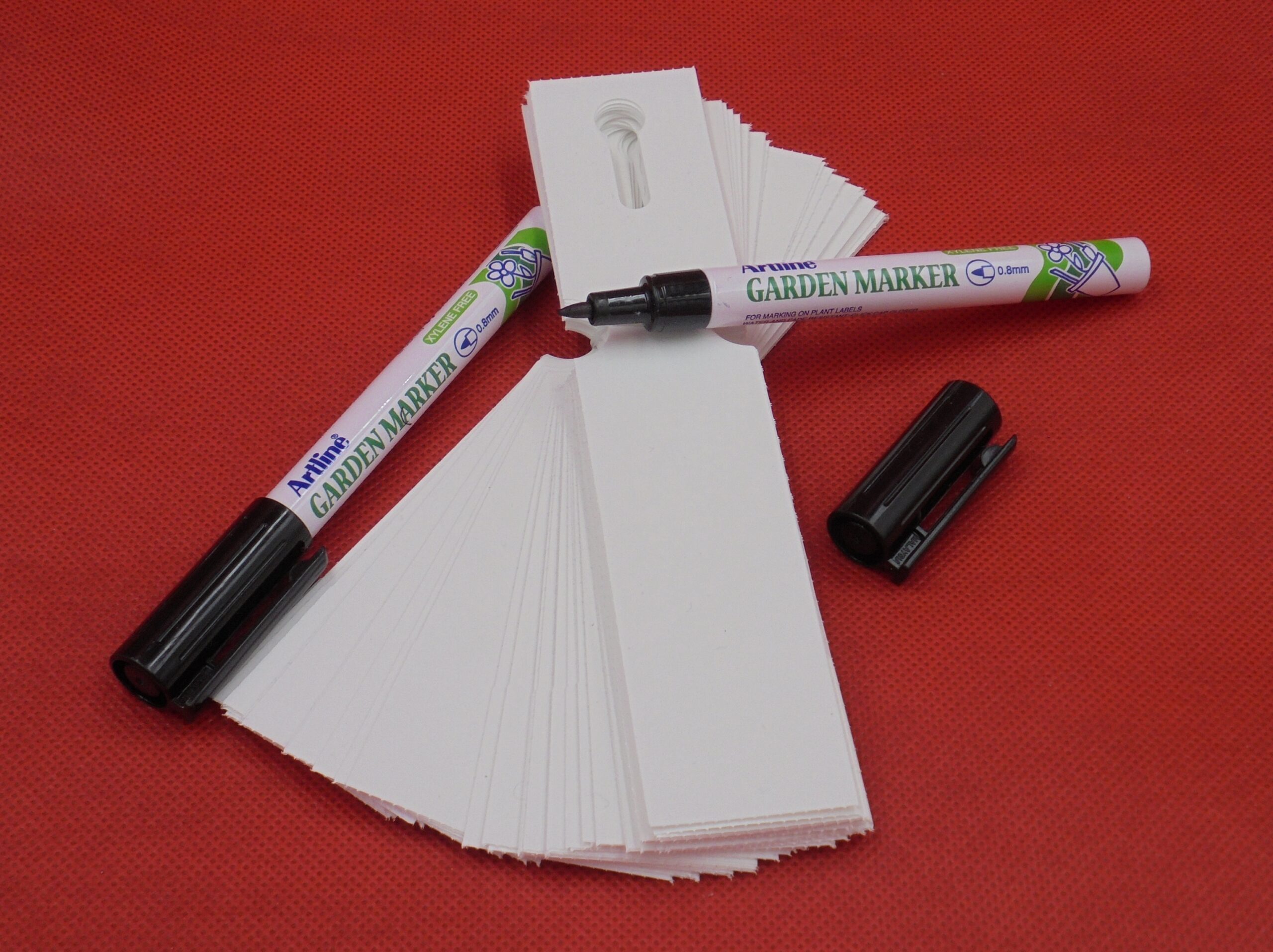 MARKER+Etykiety pętlowe do opisu roślin BIAŁE 163x33mm(33x163) 100 szt - obrazek 2
